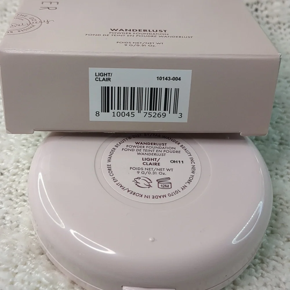 Wander Beauty Wanderlust Powder Foundation in Light, 9g/0.31oz